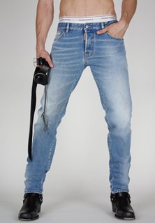 Джинсы мужские DSquared2 124416 голубые 48 IT