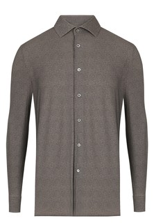 Рубашка мужская Corneliani 130465 коричневая 43