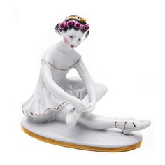 Статуэтка "Маленькая балерина", фарфор, роспись, золочение, (ЛФЗ), 1950-1960 гг. Однажды