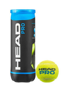 Теннисный мяч Head Pro 3B 3 шт, желтый