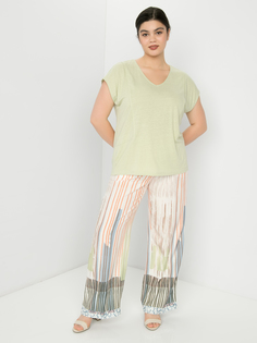 Футболка женская SAMOON by GERRY WEBER 871055-26221-5430 зеленая 52