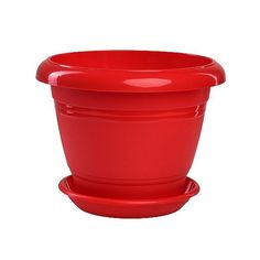 Цветочный горшок Техпласт Фестона 5PL0064 красный 3,3 л