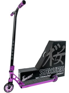 Самокат трюковый Haevner Sakura малиновый