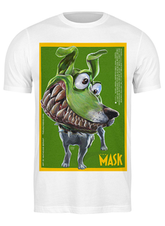 Футболка мужская Printio Маска / the mask белая 3XL