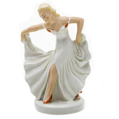 Статуэтка, Raritetus, "Танцовщица", фарфор, роспись, Германия, 1972-1990 гг. Однажды
