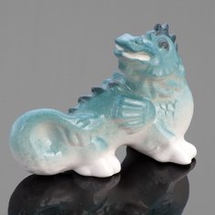 Статуэтка "Дракон", фарфор, аэрография, ЛФЗ, скульптор Т. С.Линчевская, СССР, 1970-1986гг. Однажды