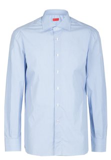 Рубашка мужская ISAIA 98650 синяя 43