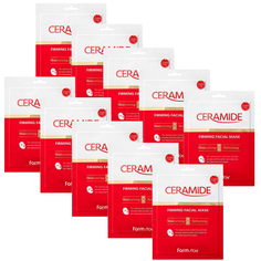 Укрепляющая тканевая маска с керамидами FarmStay Ceramide Firming Facial Mask, 10 шт
