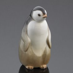 Статуэтка, Raritetus, "Пингвин", фарфор, роспись, ЛФЗ, СССР, 1950-1970 гг. Однажды