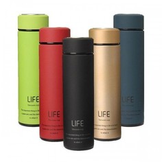 Термос Life с вакуумной крышкой, красный No Brand