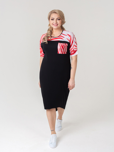 Платье женское Sparada Волна красное 48-50 RU