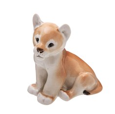 Статуэтка, Raritetus, "Львенок", фарфор, роспись, ЛФЗ, СССР, 1970-1991 гг. Однажды