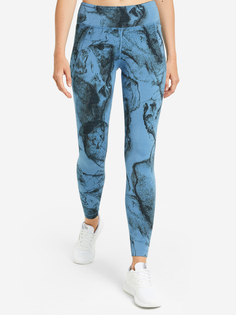 Легинсы женские Reebok Lux Jacquard, Голубой, размер 40
