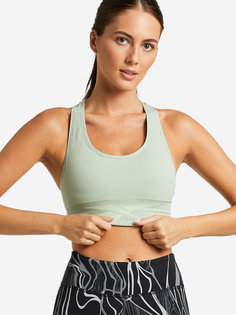 Спортивный топ бра Reebok Workout Ready Seamless, Зеленый, размер 52