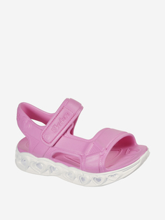 Сандалии для девочек Skechers Heart Lights Sandals, Розовый, размер 33