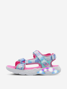 Сандалии для девочек Skechers Rainbow Racer Sandals, Голубой, размер 27
