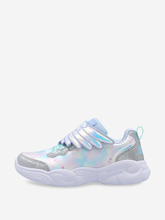 Кроссовки для девочек Skechers Unicorn Storm, Серебряный, размер 34.5