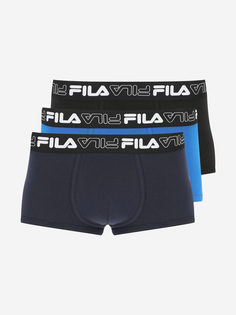 Трусы-брифы мужские FILA, 3 пары, Черный, размер 48