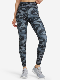 Легинсы женские Reebok Lux Bold Camo Print, Черный, размер 44