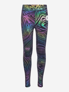 Легинсы для девочек Converse Shine High, Черный, размер 155