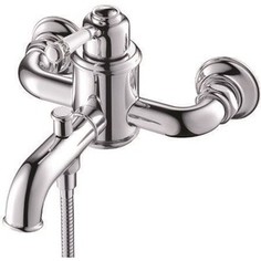 Смеситель для ванны Artik Perse с белой ручкой, хром (TB9055-OR)