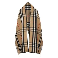 Накидка из шерсти и кашемира Helen Burberry