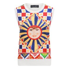 Шелковый топ Dolce & Gabbana
