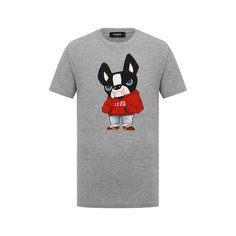 Футболка из хлопка и вискозы Dsquared2