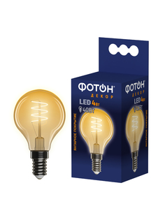 Лампочка светодиодная ФОТОН LED FL P45-S 4W E14 2200К, серия ДЕКОР