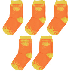 Носки для девочек ХОХ 5-d-1101 цв. оранжевый; желтый р. 20-22