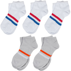 Носки для девочек ХОХ 5-SPD-16 цв. белый; серый; красный; синий; оранжевый р. 30