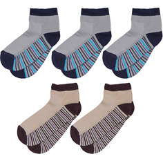 Носки для мальчиков ХОХ 5-D-3R5 цв. серый; бежевый; коричневый; синий р. 30