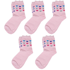 Носки для девочек ХОХ 5-D-3R2 цв. розовый р. 24