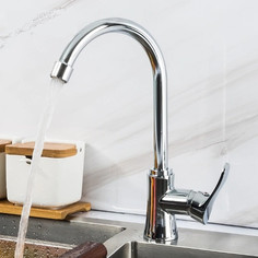 FRAP F40501, Смеситель для кухни (хром, силумин, керамический картридж 25 mm)