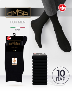 Комплект носков мужских Omsa SNL-530111 черных 42-44