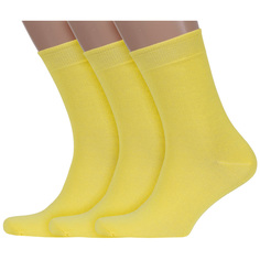 Комплект носков унисекс ХОХ 3-X-3R15 желтых 27
