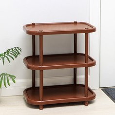 IDEA Полка для обуви, 3 яруса, 49,2×30,7×58,2 см, цвет коричневый