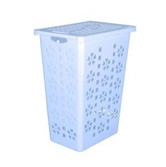 Корзина для белья Альтернатива Виолетта 30 л голубая Alternativa