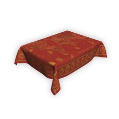 Скатерть "Карта Мира в морском стиле" красная 180*145 см Globus Off