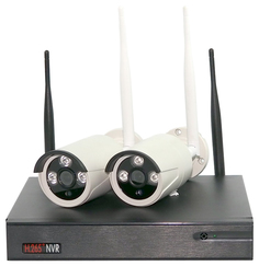 ALFA Комплект IP видеонаблюдения ALIP0202 c беспроводным WIFI подключением видеокамер