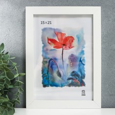 Фоторамка МДФ 15х21 см (100) белый Зебра