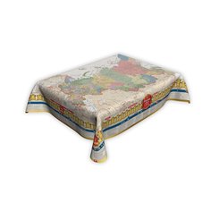 Скатерть "Карта История России" 215*145 см, с золотой бейкой Globus Off