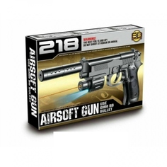 Пистолет пневматический, с лазерным прицелом и глушителем Shantou Gepai 1B01183