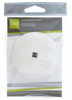 Пуховка QVS велюровая 10-1081