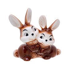 Статуэтка "Кролики", гипс, аэрография, мануфактура "Goebel", Германия, 1990-1999 гг. Однажды