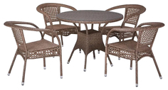 Набор садовой мебели Afina T220CT/Y32-W56 light brown 5 предметов