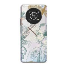 Силиконовый чехол "Тени стрекоз" на Honor Magic 4 Lite 4G Awog