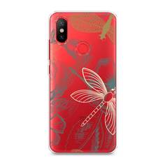 Силиконовый чехол "Тени стрекоз" на Xiaomi Mi A2 Awog