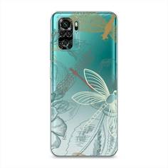 Силиконовый чехол "Тени стрекоз" на Xiaomi Redmi Note 10S Awog
