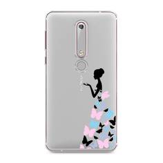 Чехол Awog "Платье из бабочек" для Nokia 6 2018